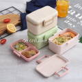 Doppelschichten Bambusfaser Bento Lunch Box